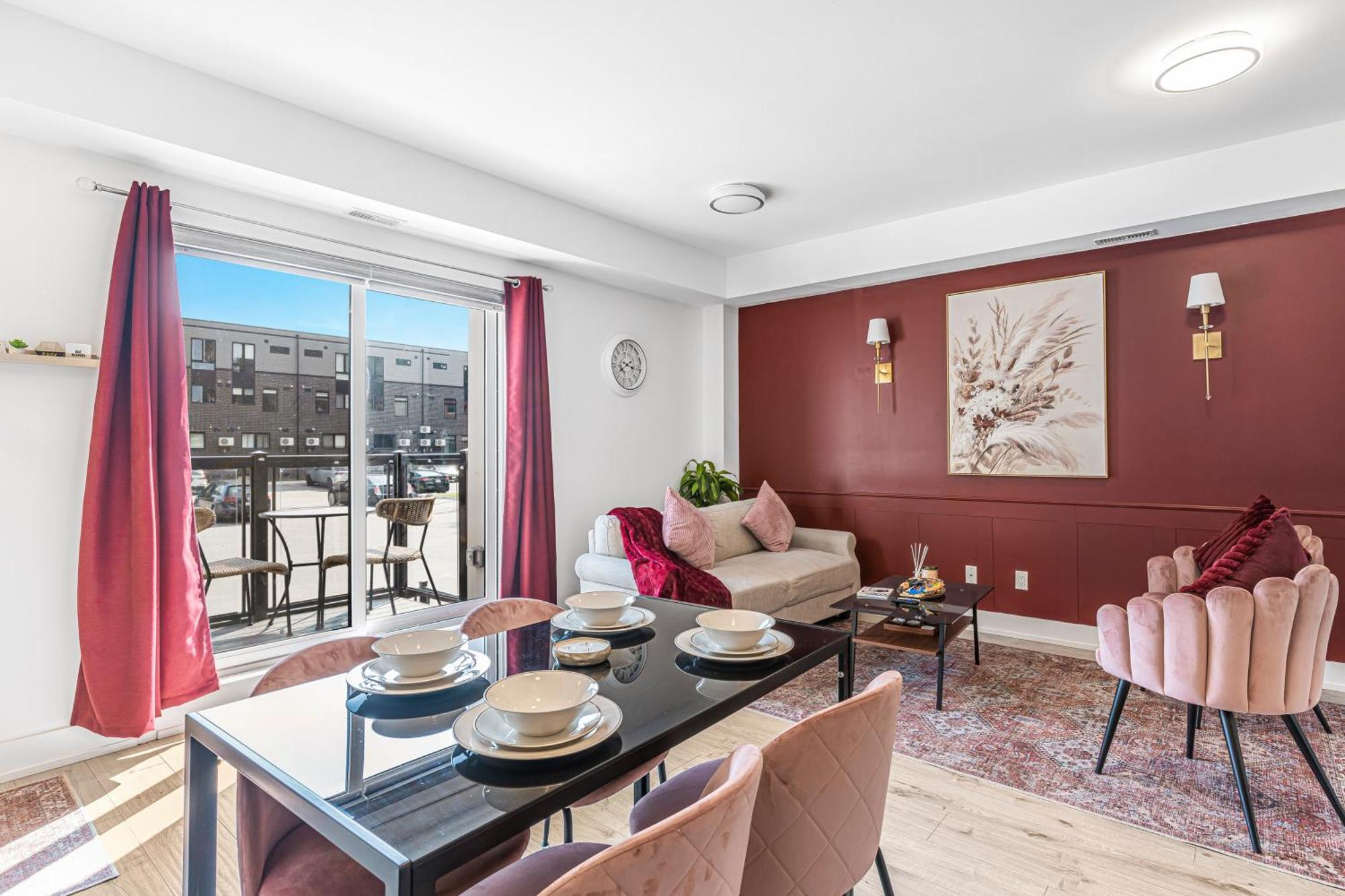 Apartment Vibrant 2br Gateway With Free Parking & 7 Mins To The Falls Niagara Falls